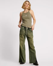 Load image into Gallery viewer, OT BLACK KHAKI ROADHOUSE WIDE LEG DRAWSTRING JEANS

