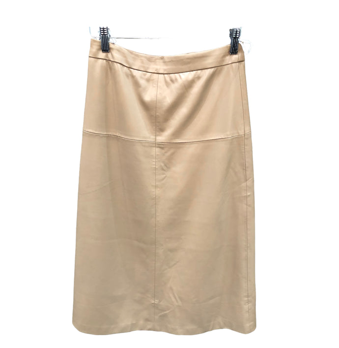 White Closet Soft Leather Skirt