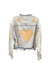 Load image into Gallery viewer, COA Studded Tassel Denim Jacket
