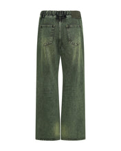 Load image into Gallery viewer, OT BLACK KHAKI ROADHOUSE WIDE LEG DRAWSTRING JEANS
