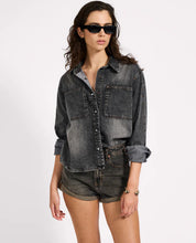 Load image into Gallery viewer, OT Nixie Eyelet Denim Shirt
