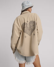Load image into Gallery viewer, OT FAUX LEATHER HEART STUDDED DARIA JACKET
