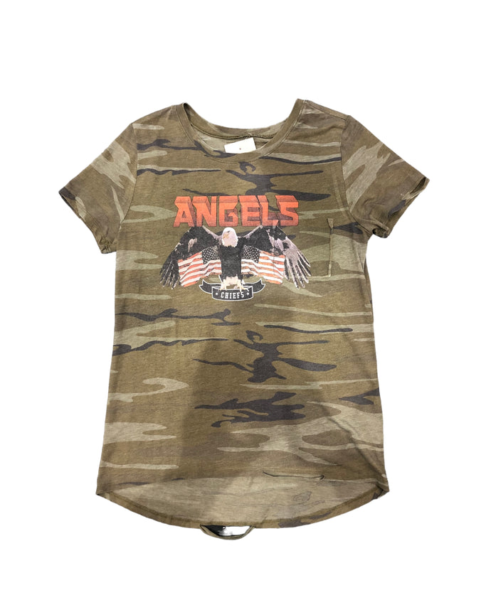 COA Angels Eagle Camo Tee