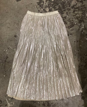 Load image into Gallery viewer, HK Metallic Pleated Skirt
