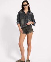 Load image into Gallery viewer, OT Nixie Eyelet Denim Shirt
