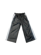 Load image into Gallery viewer, Pleather Side Stripe Track Pants
