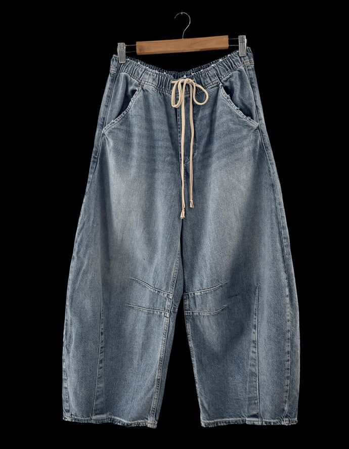 COA Baggy Light Wash Wide Leg Jeans
