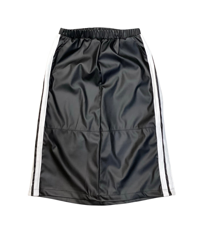 MT Pleather Stripe Skirt