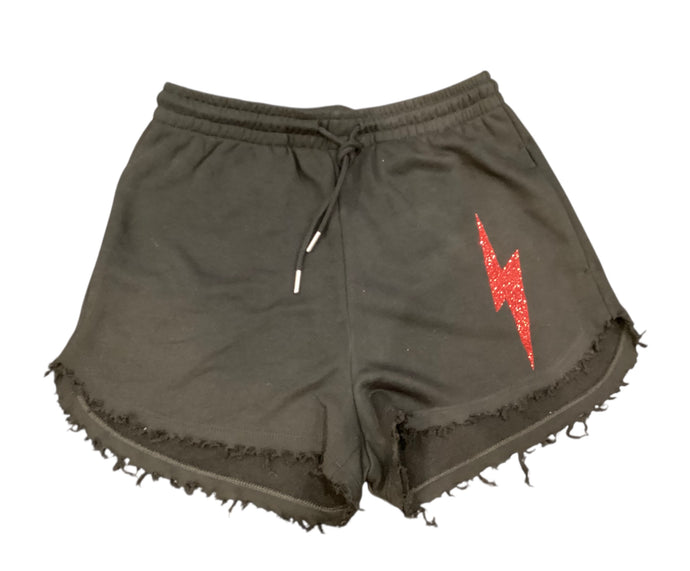 Coa Black Bolt Sweat Shorts