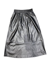Load image into Gallery viewer, MT Pleather Midi Skirt
