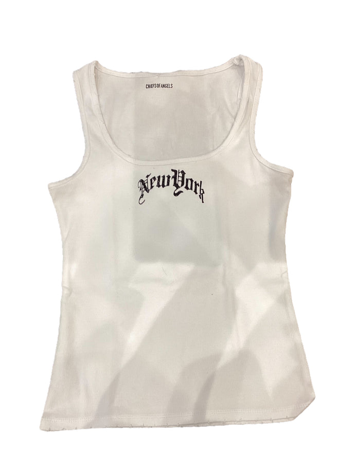 COA White Glam NY Tank