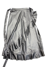 Load image into Gallery viewer, MT Pleather Wrap Skirt
