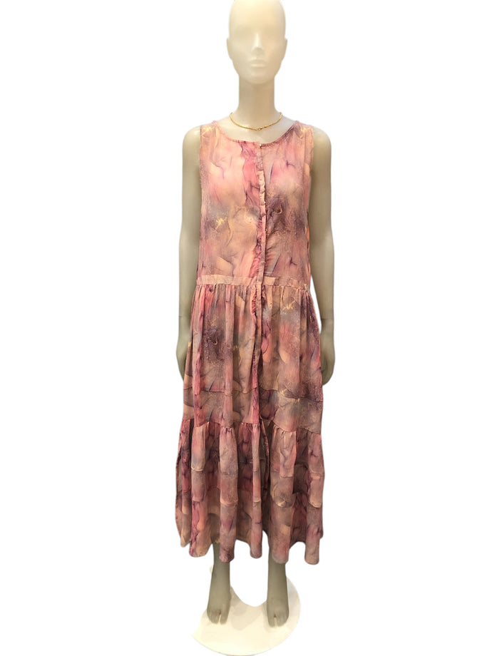 MT Pink Tank Maxi Dress