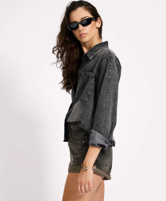 OT Nixie Eyelet Denim Shirt