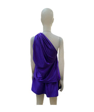 Load image into Gallery viewer, MT Purple Knot One Shoulder Top

