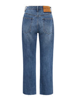 Load image into Gallery viewer, OT BAY BLUE HOOLIGANS MID WAIST RELAXED CROPPED JEANS
