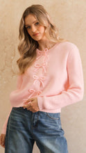 Load image into Gallery viewer, EBBY And I Cute Bows Cardigan
