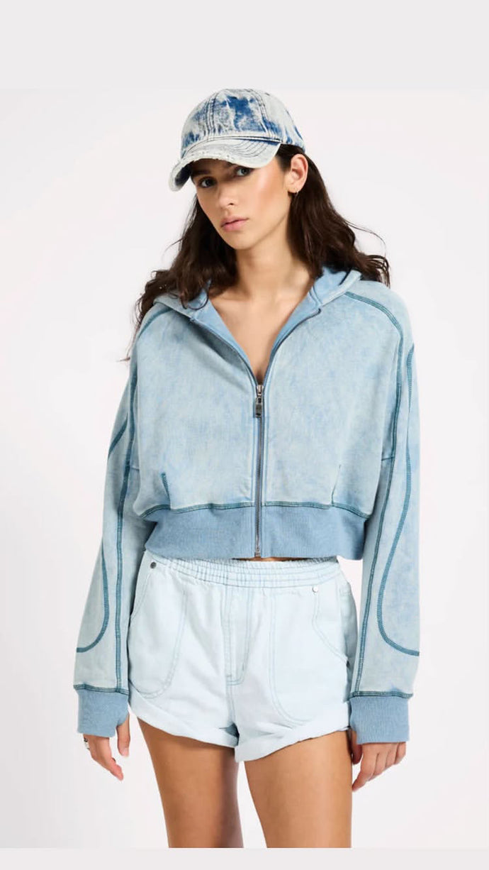 Oneteaspoon Cropped Fleece Hoody