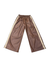 Load image into Gallery viewer, Pleather Side Stripe Track Pants
