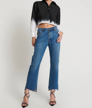 Load image into Gallery viewer, OT BAY BLUE HOOLIGANS MID WAIST RELAXED CROPPED JEANS
