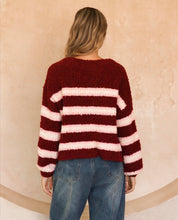 Load image into Gallery viewer, EBBY And I Rosewood Stripe Jumper
