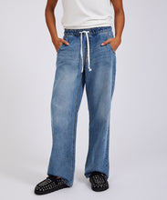 Load image into Gallery viewer, OT ROYAL BLUE ROADHOUSE WIDE LEG DRAWSTRING JEANS
