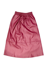 Load image into Gallery viewer, MT Pleather Midi Skirt
