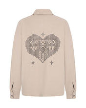 Load image into Gallery viewer, OT FAUX LEATHER HEART STUDDED DARIA JACKET
