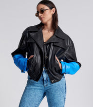 Load image into Gallery viewer, OTS Leather Bomber Jacket
